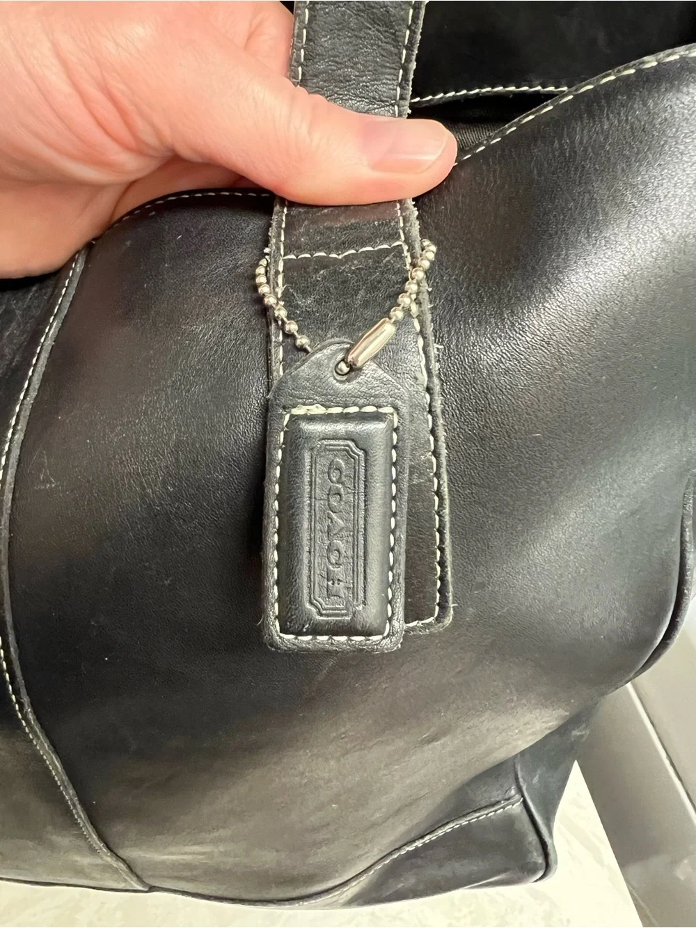 Vintage Coach Hampton Zip Top Tote Bag Style # 7788
